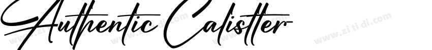 Authentic Calistter字体转换